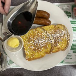 Europa Cafe - French toast and bangers.