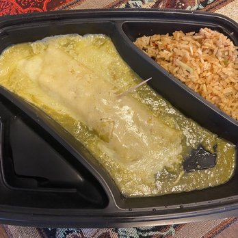 Lupe Tortilla - Cheese enchilada w/ green sauce and rice (Pick-up order) - Mexican Near Me - Katy, Texas Lupe Tortilla - Cheese enchilada w/ green sauce and rice (Pick-up order) - Mexican Near Me - Katy, Texas