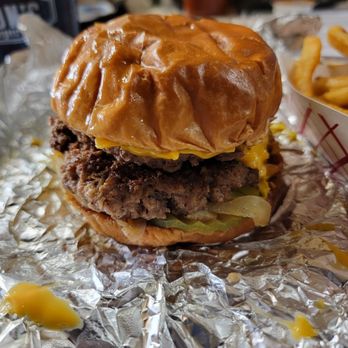 Hynson’s Classic Burgers - #3 Oklahoma Onion Burger mustard pickles grilled onions and American cheese. I added an extra patty because I didn't know how big they were. - Burgers Near Me - Edmond, Oklahoma