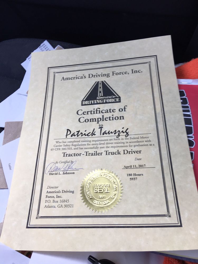 AMERICA'S DRIVING FORCE OF GEORGIA INC