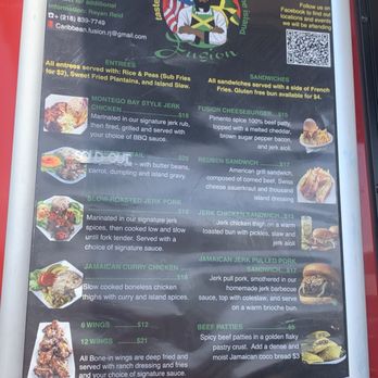 Caribbean Fusion - Menu - Food Trucks Near Me Caribbean Fusion - Menu - Food Trucks Near Me