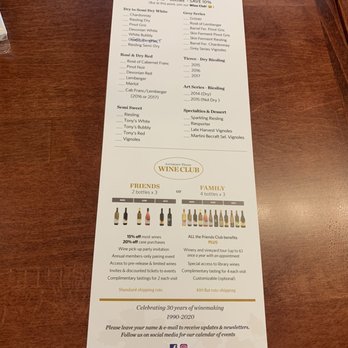 Anthony Road Wine Company - Menu - Wineries Near Me - Penn Yan, New York Anthony Road Wine Company - Menu - Wineries Near Me - Penn Yan, New York