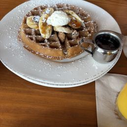 Banana Pecan Waffle Banana Pecan Waffle