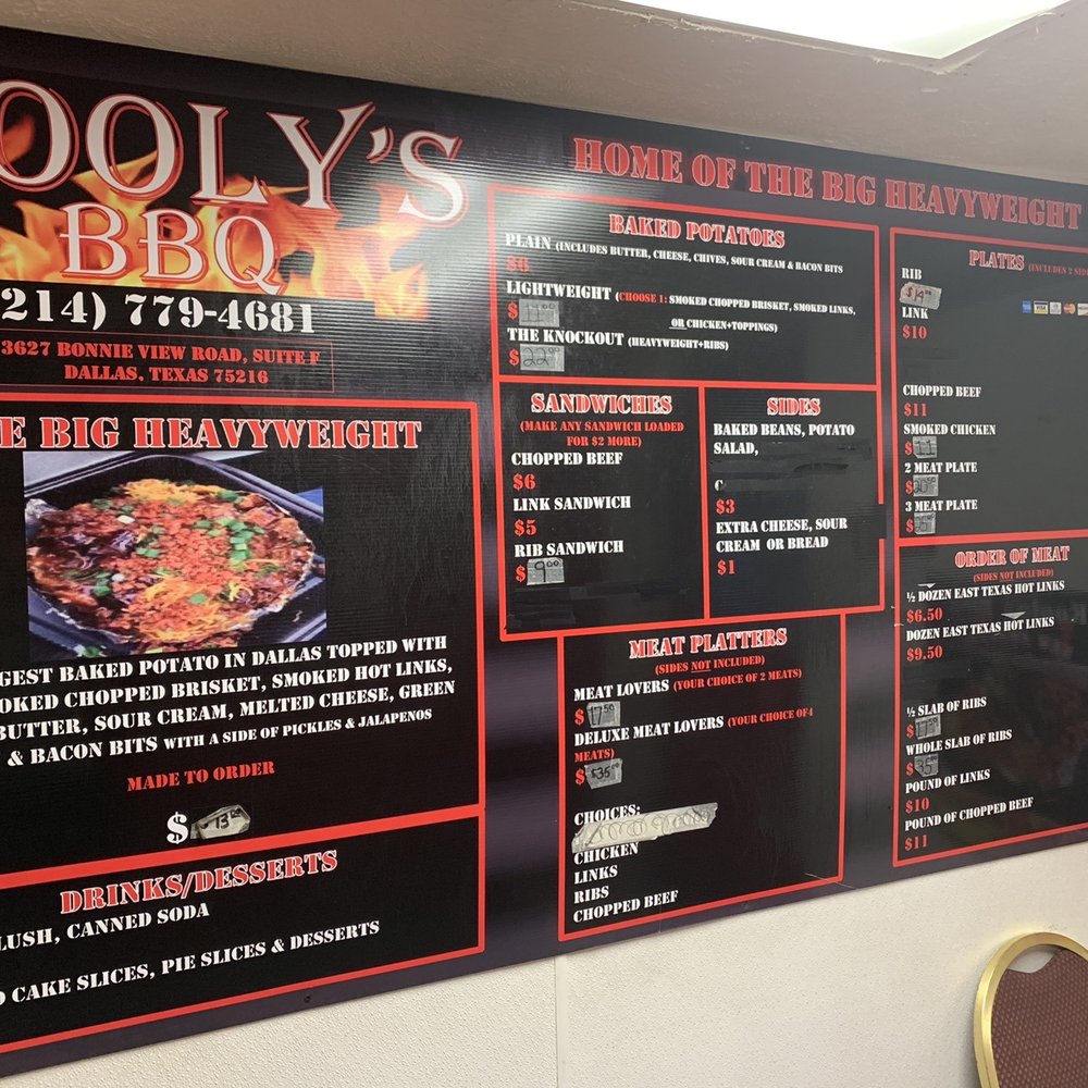 Kooly's BBQ - Updated menu. - Barbeque Near Me - Dallas, Texas Kooly's BBQ - Updated menu. - Barbeque Near Me - Dallas, Texas