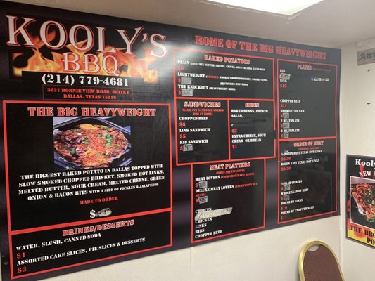 Menu photo 2 Kooly's BBQ Dallas, TX