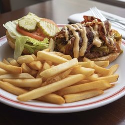 Unique Coney Island - Jalapeño bacon burger