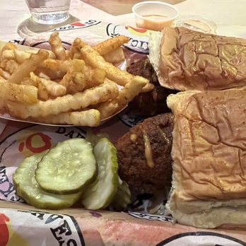 Dave's Hot Chicken - Chicken. 2 slider with FF - Chicken Shop Near Me - Warren, Michigan