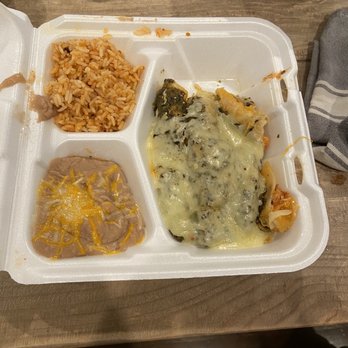 Whiskey Taco Foxtrot - Enchiladas. A carton of mush. Refried beans tough to even look at - Whiskey Bars Near Me - Clawson, Michigan Whiskey Taco Foxtrot - Enchiladas. A carton of mush. Refried beans tough to even look at - Whiskey Bars Near Me - Clawson, Michigan