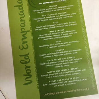World Empanadas - menu status - Latin American Near Me - Burbank, California