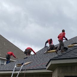 When it was time to install the new shingles, there were 5 teams working from all sides of our home which contributing to fast completion. When it was time to install the new shingles, there were 5 teams working from all sides of our home which contributing to fast completion.