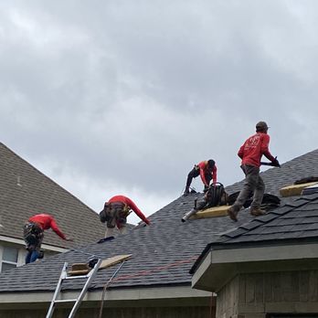 Telge Roofing - When it was time to install the new shingles, there were 5 teams working from all sides of our home which contributing to fast completion. - Roofing Near Me - Cypress, Texas
