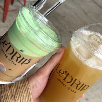 Le'Drip Coffee And Tea - Pandan Bac Siu & Kumquat Sugarcane - Coffee & Tea Near Me - Houston, Texas