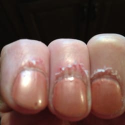 Yumi's Nails - This is a picture of my moms manicure from Mother's Day (1 week later)