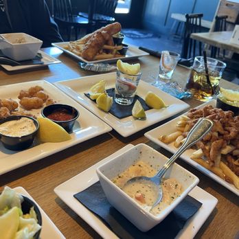 Castaway's Seafood Grille - Pretty much all we ordered. Guys also shared some Oyster shooters. - Seafood Near Me - Long Beach, Washington Castaway's Seafood Grille - Pretty much all we ordered. Guys also shared some Oyster shooters. - Seafood Near Me - Long Beach, Washington