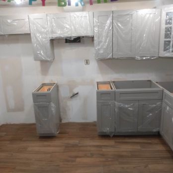Grazia Concept - Cabinets installation in progress! - Drywall Installation & Repair Near Me