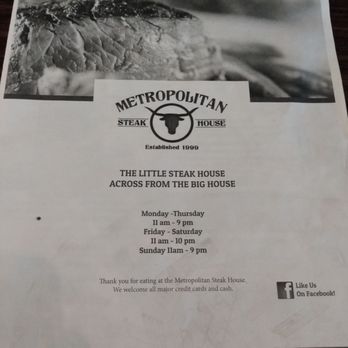 Metropolitan Steakhouse - Steakhouses Near Me - Leavenworth, Kansas Metropolitan Steakhouse - Steakhouses Near Me - Leavenworth, Kansas