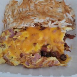 Meatlovers omelette