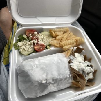 Smyrna Gyro - 7.99 special: gyro, fries, salad, and soda - Mediterranean Near Me - Wallington, New Jersey Smyrna Gyro - 7.99 special: gyro, fries, salad, and soda - Mediterranean Near Me - Wallington, New Jersey