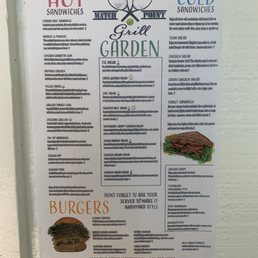 Current menu as of 5/26/21
