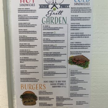 The Barnyard at Match Point Grill - Current menu as of 5/26/21 - American Near Me - Bakersfield, California