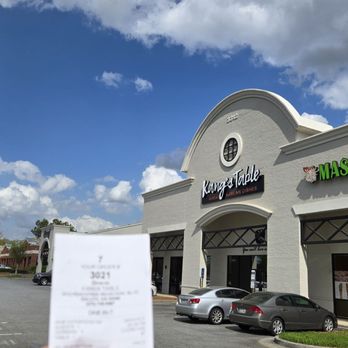 Kang’s Table - Receipt and ticket and table massage - Seafood Near Me - Duluth, Georgia
