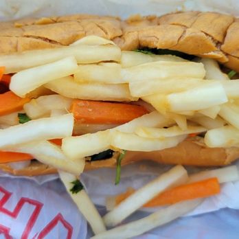 Young Brothers Pho - Banh mi overflowing with veggies, not complaining :D - Vietnamese Near Me - Kirkland, Washington Young Brothers Pho - Banh mi overflowing with veggies, not complaining :D - Vietnamese Near Me - Kirkland, Washington