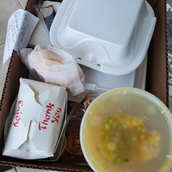 Sister Noodle House - a box of food and a container of soup - Vietnamese Near Me - Key West, Florida Sister Noodle House - a box of food and a container of soup - Vietnamese Near Me - Key West, Florida