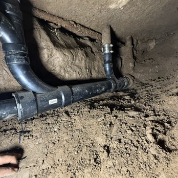 The Sewer Boyz - Tunneling under Slab Repair Broken Drain Fixed With ABS Plastic - Plumbing Near Me - Riverside, California