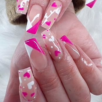 Gallery Nail Bar Mercy - My Valentine's nails done by Mimi! - Nail Salons Near Me - Gilbert, Arizona