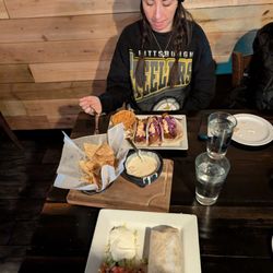 Las Velas - Burrito Al pastor and fish tacos