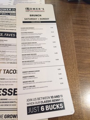 Menu photo 8 Romer's Port Moody, BC