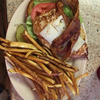 Bubbas Burger Bar - Decadent Chicken Sandwich and fries. - Breakfast & Brunch Near Me - Moberly, Missouri