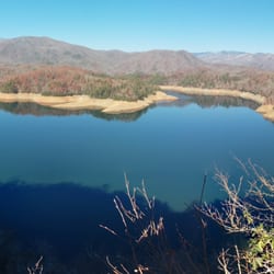 Tsali Recreation Area - Panoramic view from The Overlook in late November