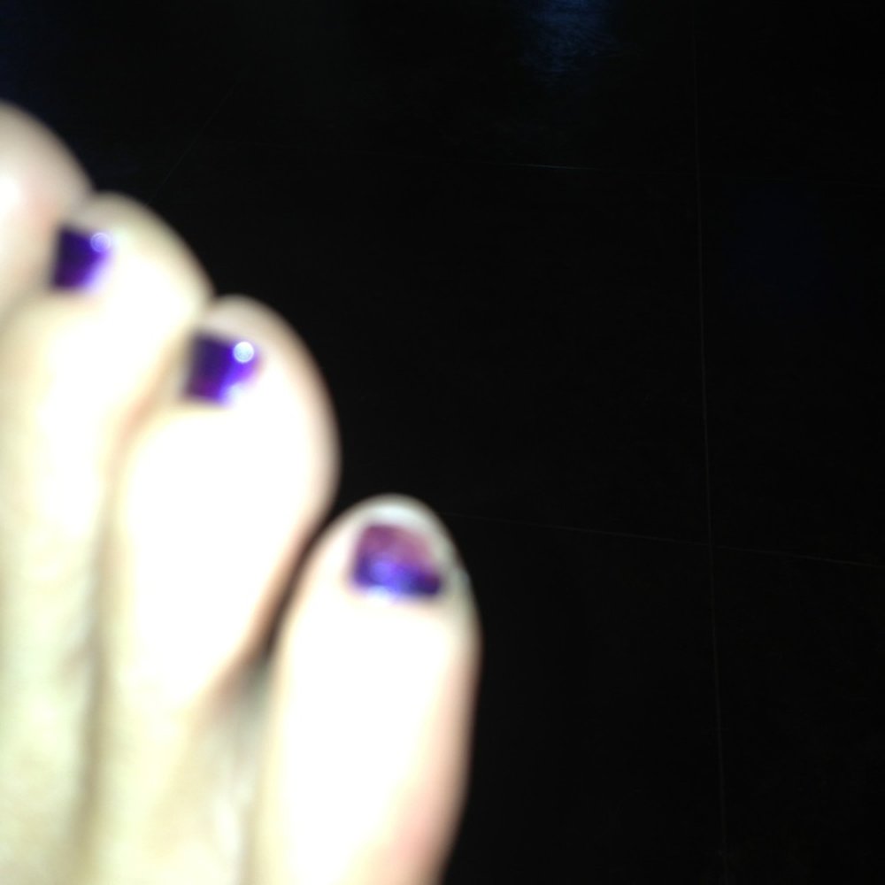 Friendly Nails & Spa - Tye dye look! I think this is where her shoe hit me.... She did pedicure first then manicure... Plenty of time to dry.. - Nail Salons Near Me - Austin, Texas