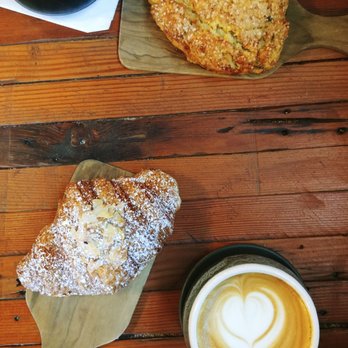 Devout Coffee - Latte and Mocha with a blueberry scone and an almond croissant! - Coffee Roasteries Near Me - Fremont, California Devout Coffee - Latte and Mocha with a blueberry scone and an almond croissant! - Coffee Roasteries Near Me - Fremont, California