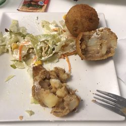 Brasilia - Bomba (fried potatoes with meat)