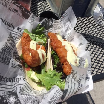 Dockside Cafe - Walleye taco.  Oh boy - Burgers Near Me - Sandusky, Ohio