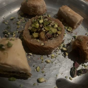 Yasma - Baklava sampler plate from Chefs Dinner - Syrian Near Me - Vancouver, British Columbia Yasma - Baklava sampler plate from Chefs Dinner - Syrian Near Me - Vancouver, British Columbia