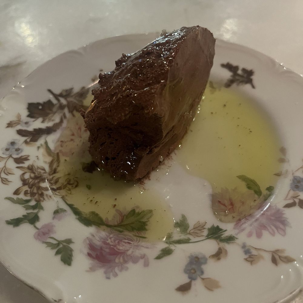 Shmoné - Chocolate mousse and olive oil - Mediterranean Near Me - New York, New York