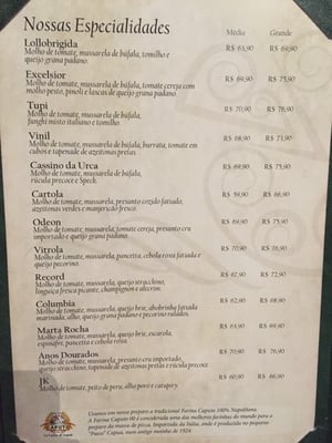 Menu photo 6 Pizzaria Nacional São Paulo, SP