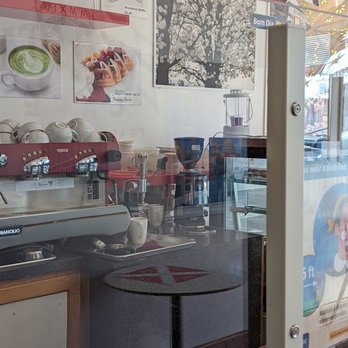 Euro Star Café - Espresso station. Lever tamping machine. - Cafes Near Me - Tracy, California