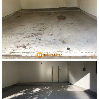 Amazing Floors - We transformed this tired garage floor into a clean, durable surface in just ONE day. - Flooring Near Me - Houston, Texas Amazing Floors - We transformed this tired garage floor into a clean, durable surface in just ONE day. - Flooring Near Me - Houston, Texas