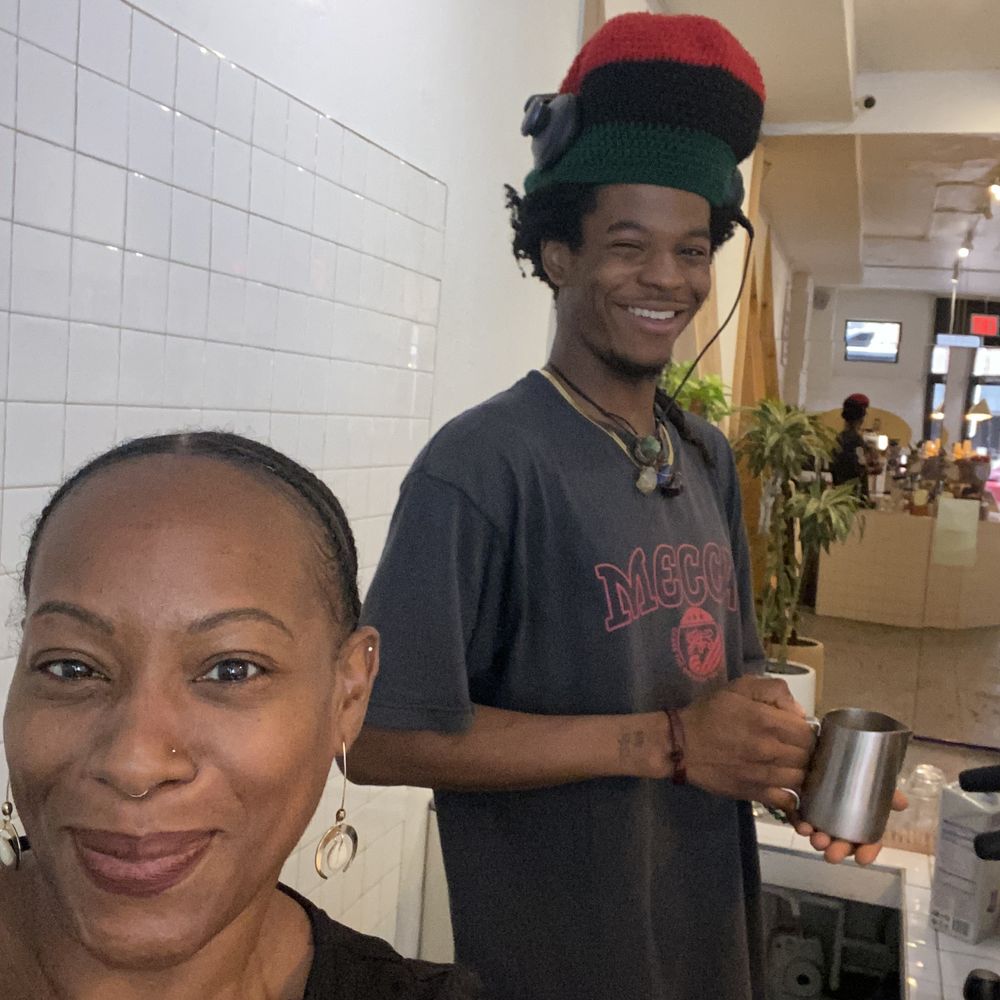 With one of their coolest baristas! With one of their coolest baristas!