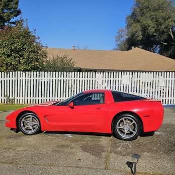 Dedicated Mobile Detailing - A red corvette - Auto Detailing Near Me