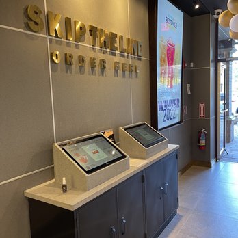 YAAAS TEA-Hauppauge - Self Ordering Kiosk Area - Bubble Tea Near Me - Hauppauge, New York