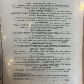 The Original Sunrise Cafe - Specials menu - Breakfast & Brunch Near Me - Las Vegas, Nevada The Original Sunrise Cafe - Specials menu - Breakfast & Brunch Near Me - Las Vegas, Nevada