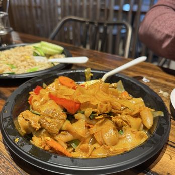 Palm Thai Cafe - Drunken noodles, took a picture after digging into them. So delicious - Thai Near Me - San Diego, California Palm Thai Cafe - Drunken noodles, took a picture after digging into them. So delicious - Thai Near Me - San Diego, California
