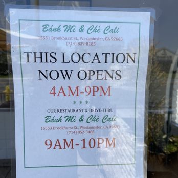 Banh Mi Che Cali - June 2022 - Vietnamese Near Me - Westminster, California
