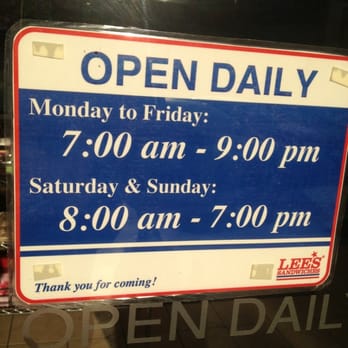 Lee's Sandwiches - Shop hours - Sandwiches Near Me - Commerce, California