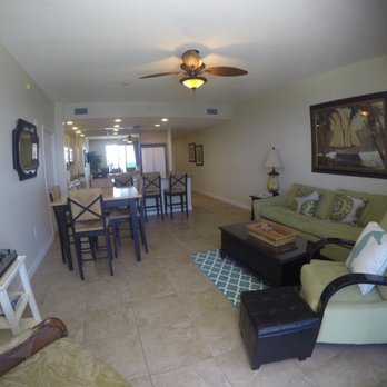 Sterling Reef Condominiums - Living room unit 1004 - Resorts Near Me - Panama City Beach, Florida